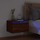 Wonen Nachtkastjes Maison D'home Nachtkastje met LED's wandgemonteerd bruin eikenkleur Bruin