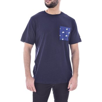 Textiel Heren T-shirts korte mouwen Guess F4GI06 K6XN4 Blauw