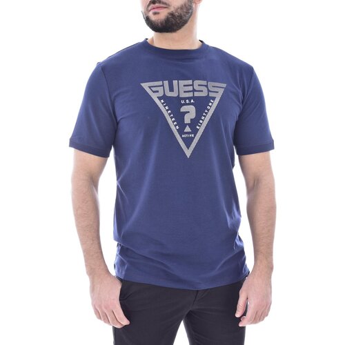 Textiel Heren T-shirts korte mouwen Guess Z4GI09 J1314 Blauw