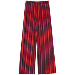 Textiel Dames Broeken / Pantalons Grace & Mila Rode multi color gestreepte broek Milly Rood