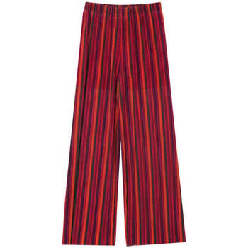 Textiel Dames Broeken / Pantalons Grace & Mila Rode multi color gestreepte broek Milly Rood