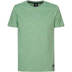 Textiel Heren T-shirts & Polo’s Petrol Industries T-Shirt Palmora Melange Groen Groen