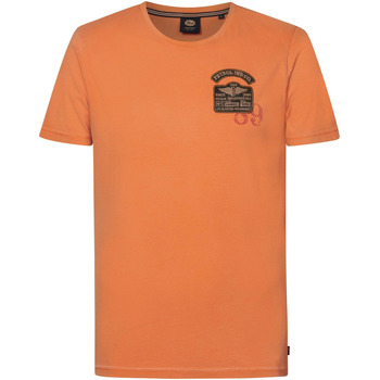 Textiel Heren T-shirts & Polo’s Petrol Industries T-Shirt Palmetto Oranje Oranje