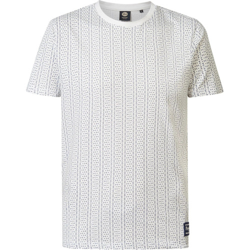 Textiel Heren T-shirts & Polo’s Petrol Industries T-Shirt Myrtle Beach Print Wit Wit