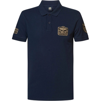 Textiel Heren T-shirts & Polo’s Petrol Industries Poloshirt Seashift Navy Blauw