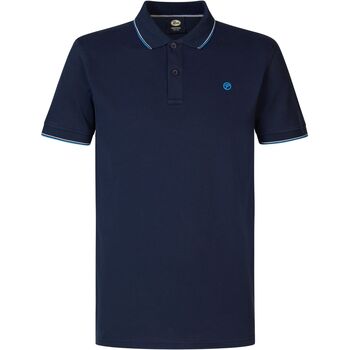 Textiel Heren T-shirts & Polo’s Petrol Industries Poloshirt Aquavibe Navy Blauw