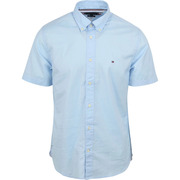 Short Sleeve Overhemd Flex Lichtblauw
