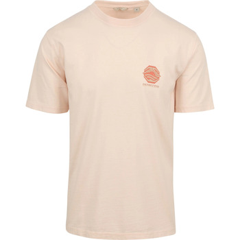 Textiel Heren T-shirts & Polo’s Dstrezzed Ty T-shirt Print Lichtroze Roze