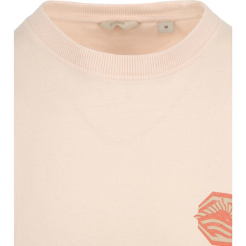 Dstrezzed Ty T-shirt Print Lichtroze Roze