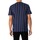 Textiel Heren T-shirts korte mouwen Fila Lee Pin gestreept T-shirt Blauw