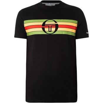 Textiel Heren T-shirts korte mouwen Sergio Tacchini Adamo T-shirt Zwart