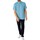 Textiel Heren Overhemden korte mouwen Tommy Hilfiger Pigment Syed linnen overhemd met korte mouwen Blauw