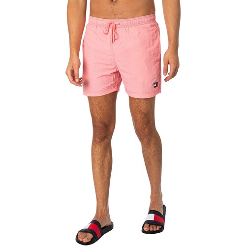 Textiel Heren Zwembroeken/ Zwemshorts Tommy Jeans Gekreukte nylon zwemshort Roze