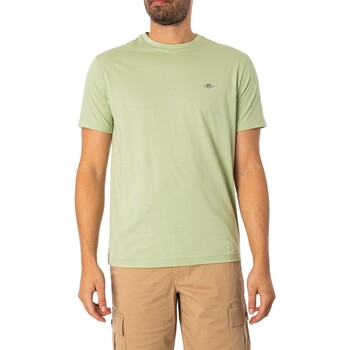 Gant Normaal schild T-shirt Groen