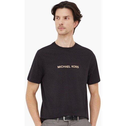 Textiel Heren T-shirts korte mouwen MICHAEL Michael Kors CH351RIFV4 Zwart