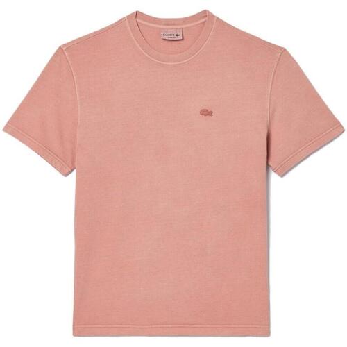 Textiel T-shirts korte mouwen Lacoste  Roze