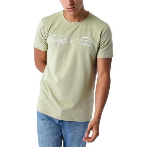 Textiel Heren T-shirts korte mouwen Project X Paris  Groen