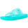 Schoenen Dames Leren slippers Colors of California Jelly Sandal 2 Buckles Marine