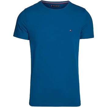 Textiel Heren T-shirts korte mouwen Tommy Hilfiger Stretch Slim Fit Tee Blauw