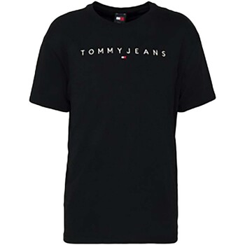 Tommy Jeans Tjm Reg Linear Logo Zwart