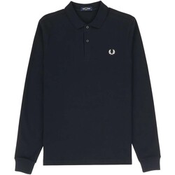Textiel Heren T-shirts & Polo’s Fred Perry Fp Ls Plain Fred Perry Shirt Blauw