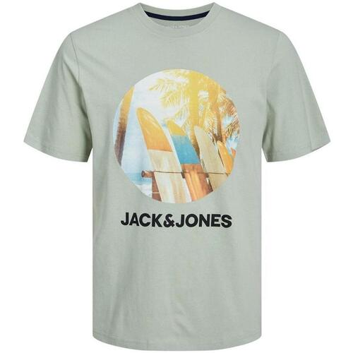 Textiel Heren T-shirts korte mouwen Jack & Jones  Groen