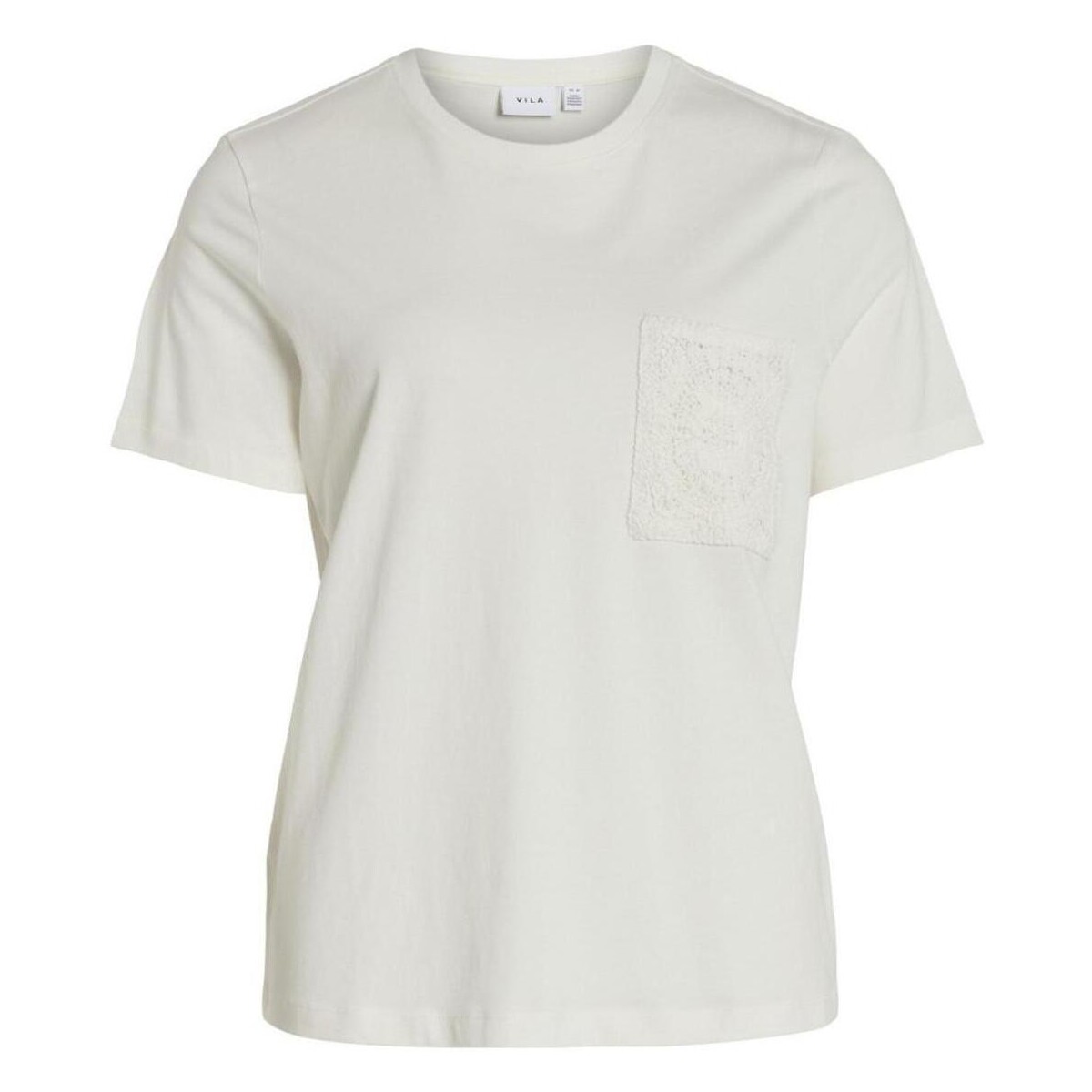 Textiel Dames T-shirts & Polo’s Vila  Wit