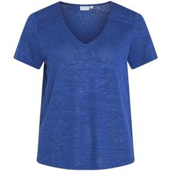 Textiel Dames T-shirts & Polo’s Vila  Blauw