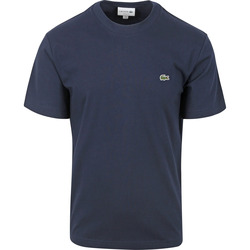 Textiel Heren T-shirts & Polo’s Lacoste T-Shirt Navy Blauw