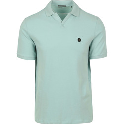 Textiel Heren T-shirts & Polo’s No Excess Poloshirt Riva Solid Turquoise Multicolour