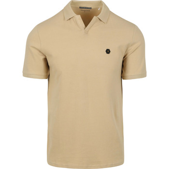 Textiel Heren T-shirts & Polo’s No Excess Poloshirt Riva Solid Beige Beige