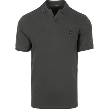 Textiel Heren T-shirts & Polo’s No Excess Poloshirt Riva Solid Antraciet Grijs