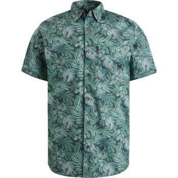 Vanguard Overhemd Lange Mouw Short Sleeve Overhemd Print Groen