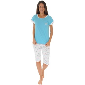 Textiel Dames Pyjama's / nachthemden Christian Cane ELINIA Blauw