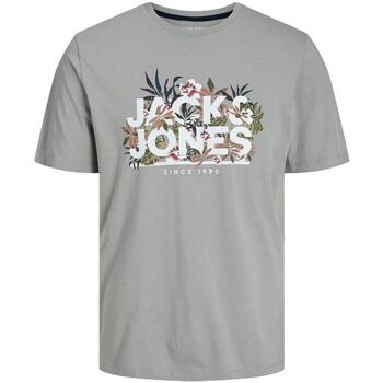Textiel Heren T-shirts korte mouwen Jack & Jones  Grijs