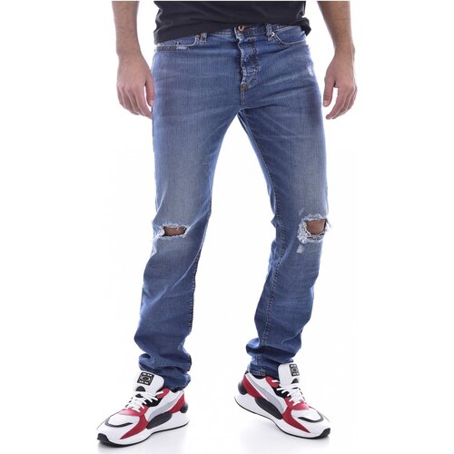 Textiel Heren Straight jeans Diesel BUSTER 084UV Blauw