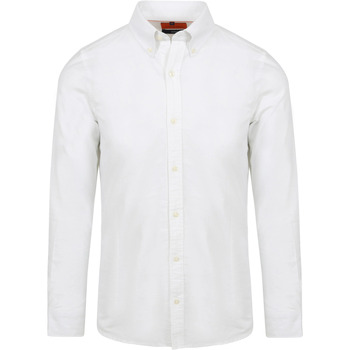 Suitable Overhemd Lange Mouw Overhemd Oxford Wit