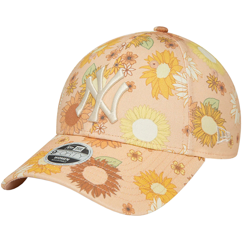 Accessoires Dames Pet New-Era 9FORTY New York Yankees Floral All Over Print Cap Oranje