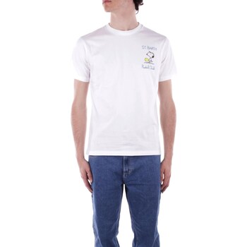 Textiel Heren T-shirts korte mouwen Mc2 Saint Barth TSHM001 Wit