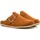 Schoenen Dames Leren slippers MTNG 32593 Beige
