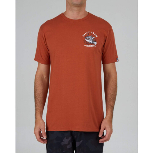 Textiel Heren T-shirts & Polo’s Salty Crew Hot rod shark premium s/s tee Oranje