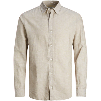Textiel Dames Overhemden Jack & Jones Linen Blend Shirt L/S Beige