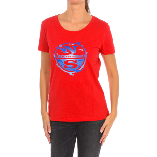 Textiel Dames T-shirts korte mouwen North Sails 9024340-230 Rood