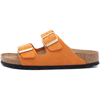 Schoenen Leren slippers Birkenstock Arizona Oranje