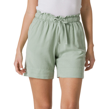Textiel Dames Korte broeken / Bermuda's Deha Shorts In Tencel Groen