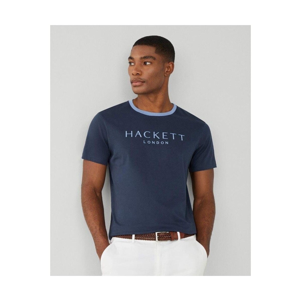 Textiel Heren T-shirts korte mouwen Hackett HM500797 HERITAGE Blauw