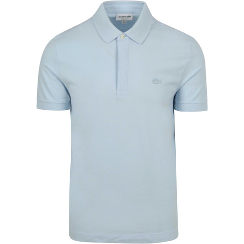 Textiel Heren T-shirts & Polo’s Lacoste Poloshirt Paris Pique Lichtblauw Blauw