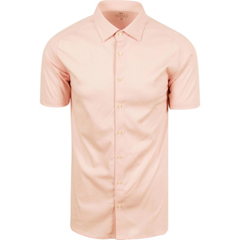 Desoto Overhemd Lange Mouw Short Sleeve Jersey Overhemd Apricot Roze