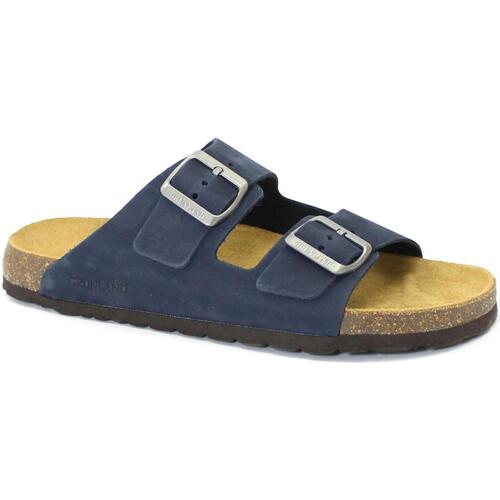 Schoenen Heren Leren slippers Grunland GRU-CCC-CB3005-NA Blauw