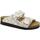 Schoenen Dames Leren slippers Grunland GRU-CCC-CB2260-BI Wit
